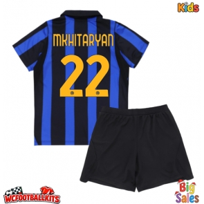 Inter Milan Henrikh Mkhitaryan #22 Replica Home Stadium Kit for Kids 2026-27 Short Sleeve (+ pants)